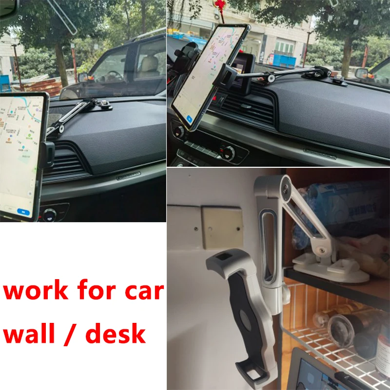 Suporte de telefone tablet ventosa suporte de carro montagem de 360 graus para ipad mini air pro 4.7 "-12.9" xiaomi redmi almofada de escrita mipad