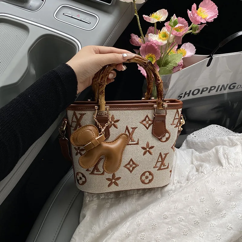 

2025 Designer Tote Bag - Women's Luxury Shoulder Purse, Elegant Monogram Crossbody Bag for Daily Use