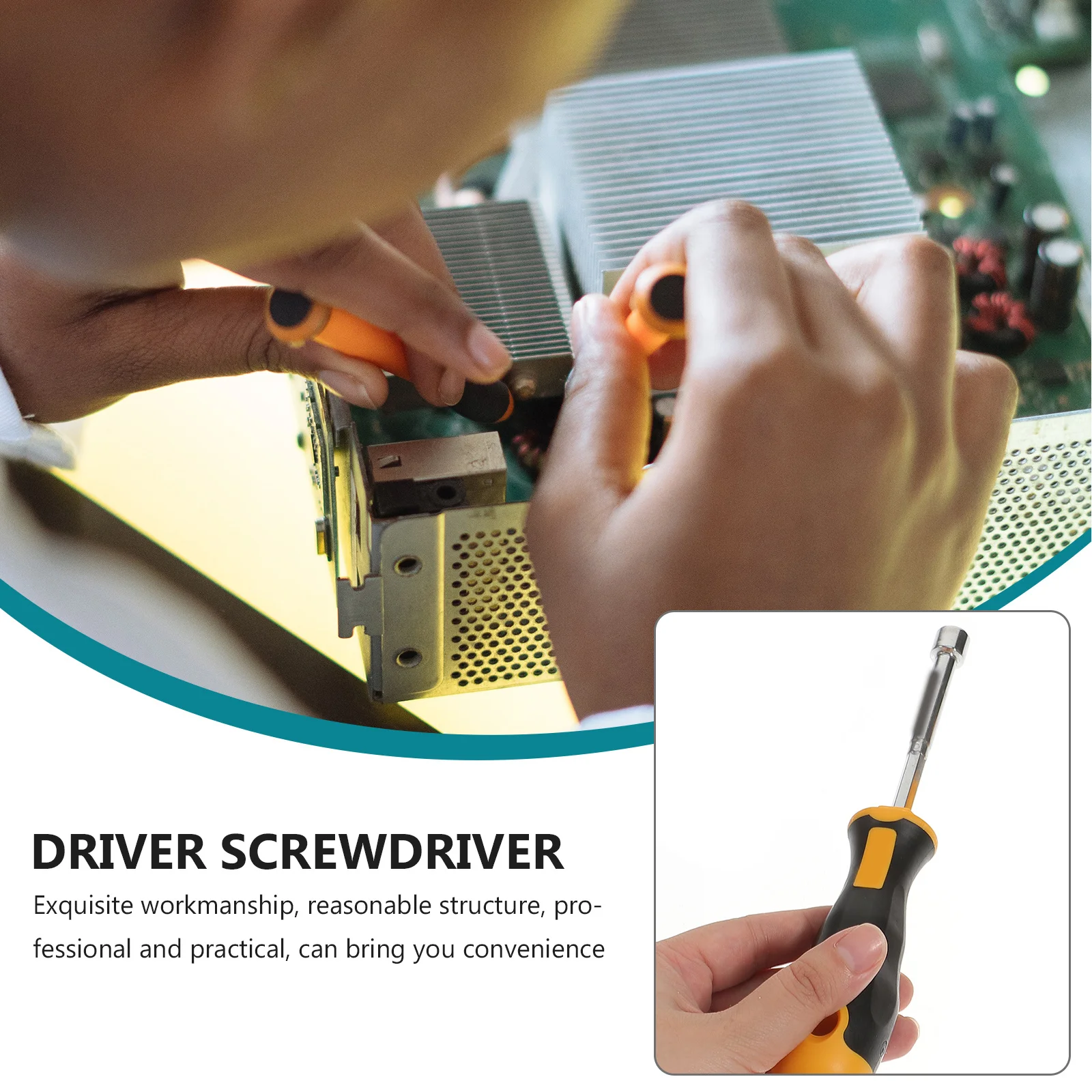 6Pcs Nut Driver Set Professional Hardened Steel Non-Slip Rubber Handle Suitable for Rc Cars Helicopters Quadcopters Screwdriver