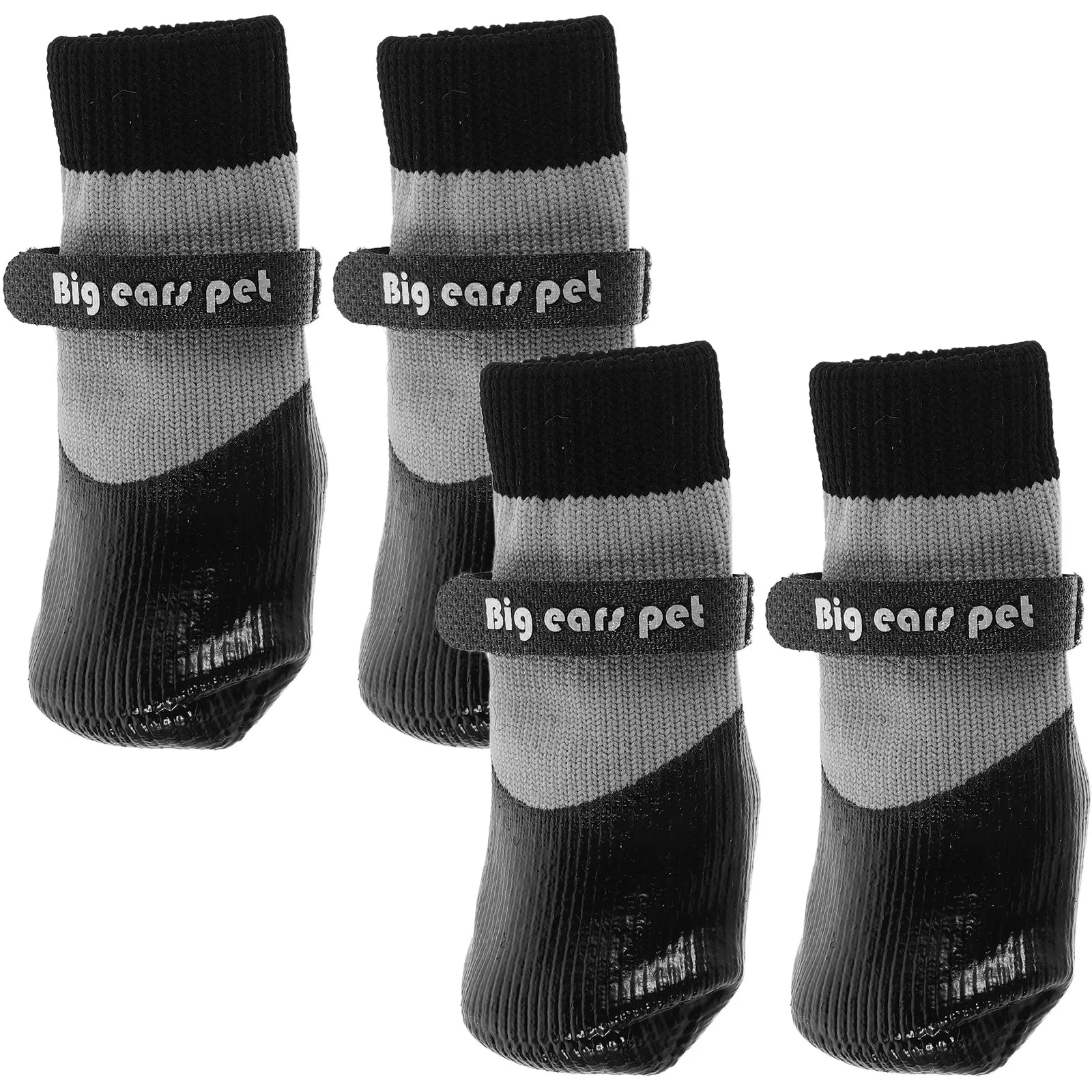 

Комплект из 4 водонепроницаемых защитных ботинок для лап животных с мягкой подошвой для собак и кошек, для стрижки когтей, груминга, кормления и купания