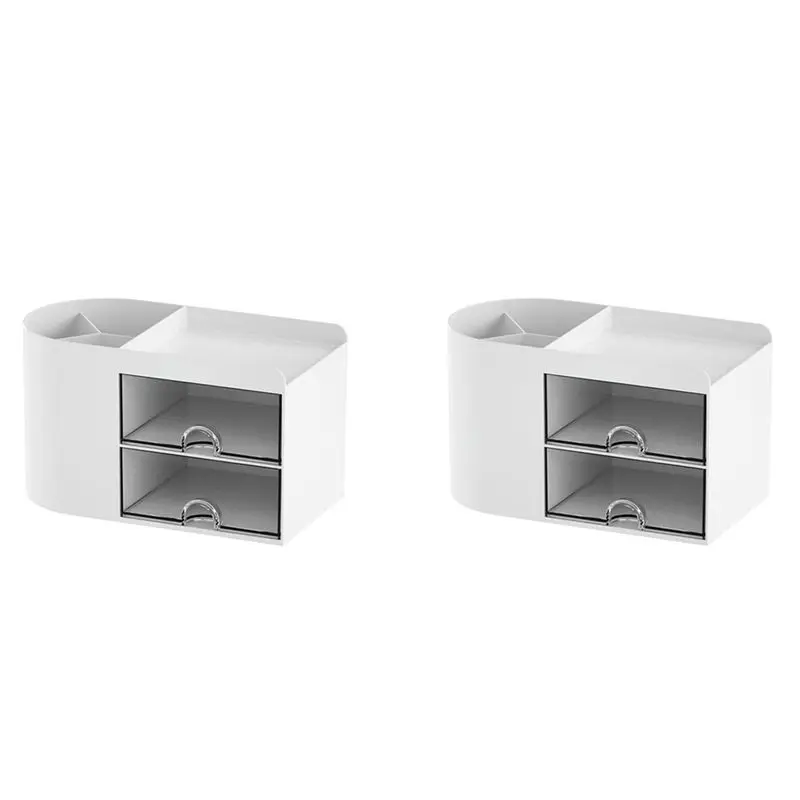 Exquisite-2X Pencil Pen Holder For Desk, Office Desk Organizer, Cute Desktop Stationery Organizer, Stationery Holder Storage Box