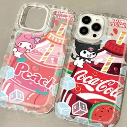 Sanrio Melody Rabbit Soda Drink Case dla Huawei P30 P40 P50 P60 Pro Honor 100 90 80 70 60 50 X9 X9A X8 X5 Magic5 Magic 5 Cover