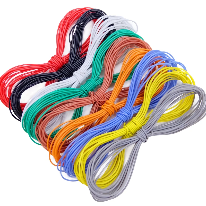 5M/20M Heat-resistant Cable 30 28 26 24 22 20 18 16 14 12 10 AWG Ultra Soft Silicone Wire High Temperature Flexible Copper Cord image 6