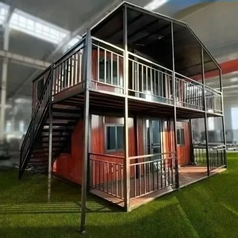 Double Wing Folding Room Container House Modular Container House Portable Prefabricated Housing Cabin Living Room