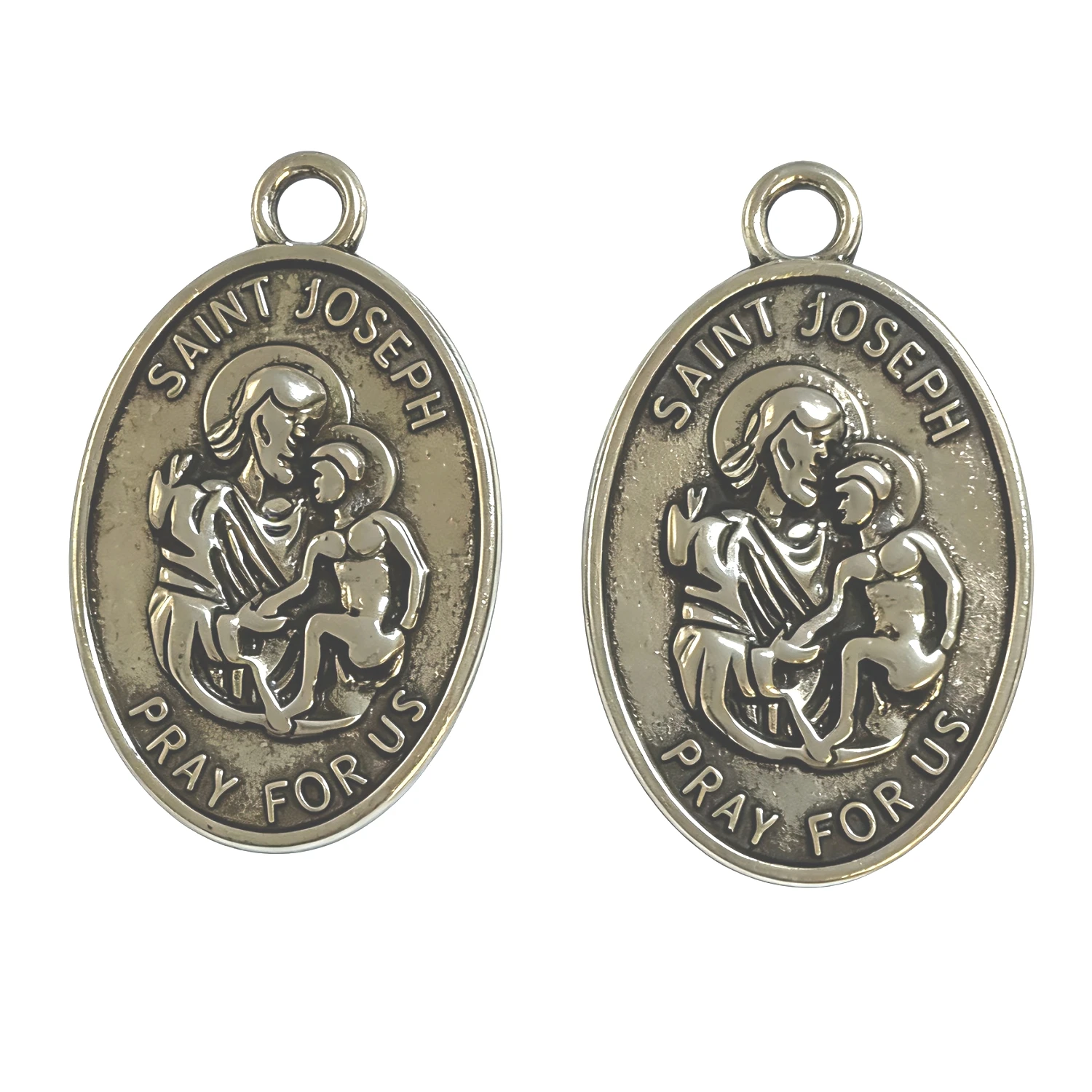 5pcs 24*18mm Tibetan Silver Color SAINT JOSEPH Design Charms EF2586 Charms for Jewelry Making