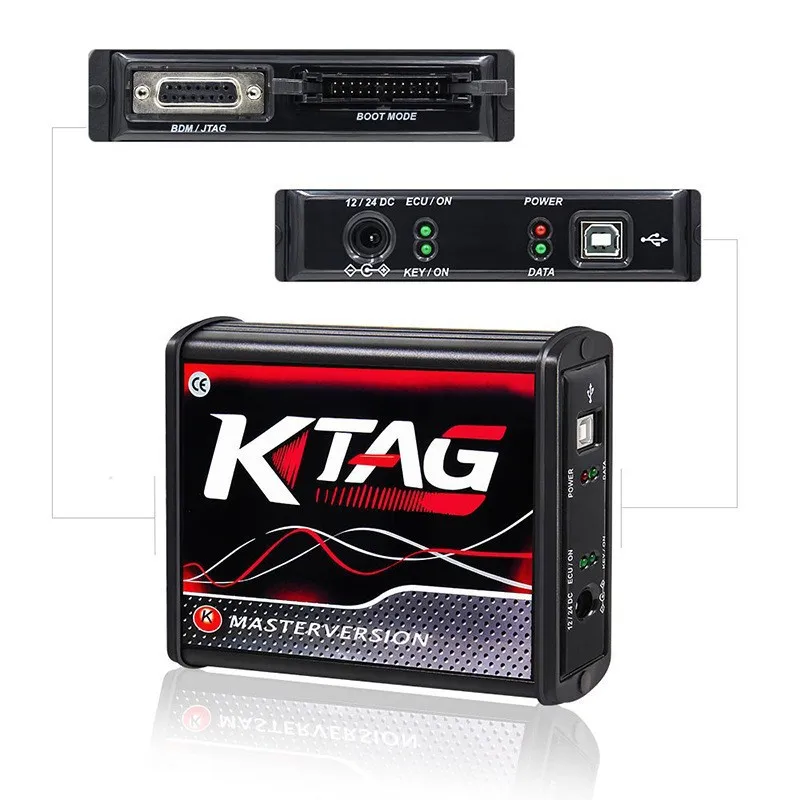 

KESS V5.017 KTAG V7.020 Filter V2 Unlimited ECU programmer Diagnostic Tool Red PCB BDM Software No Token Limited Car Accessories