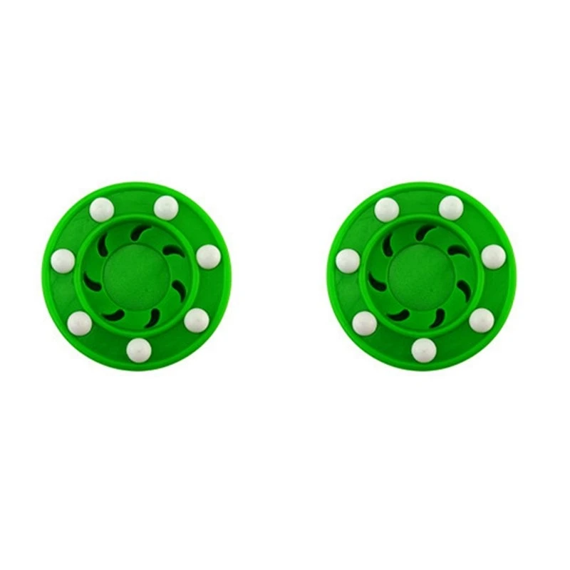 T22C 2X Roller Hockey Puck ABS High-Density Street Land Hockey Practice Puck For Ice Inline Street Hockey Training,Green