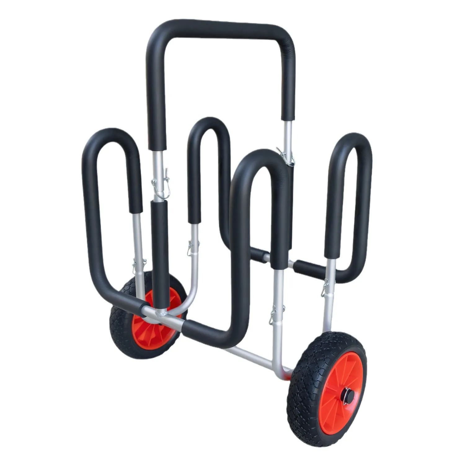double-paddle-board-trailer-aluminum-alloy-portable-surf-paddle-board-removable-cart-mobile-bracket