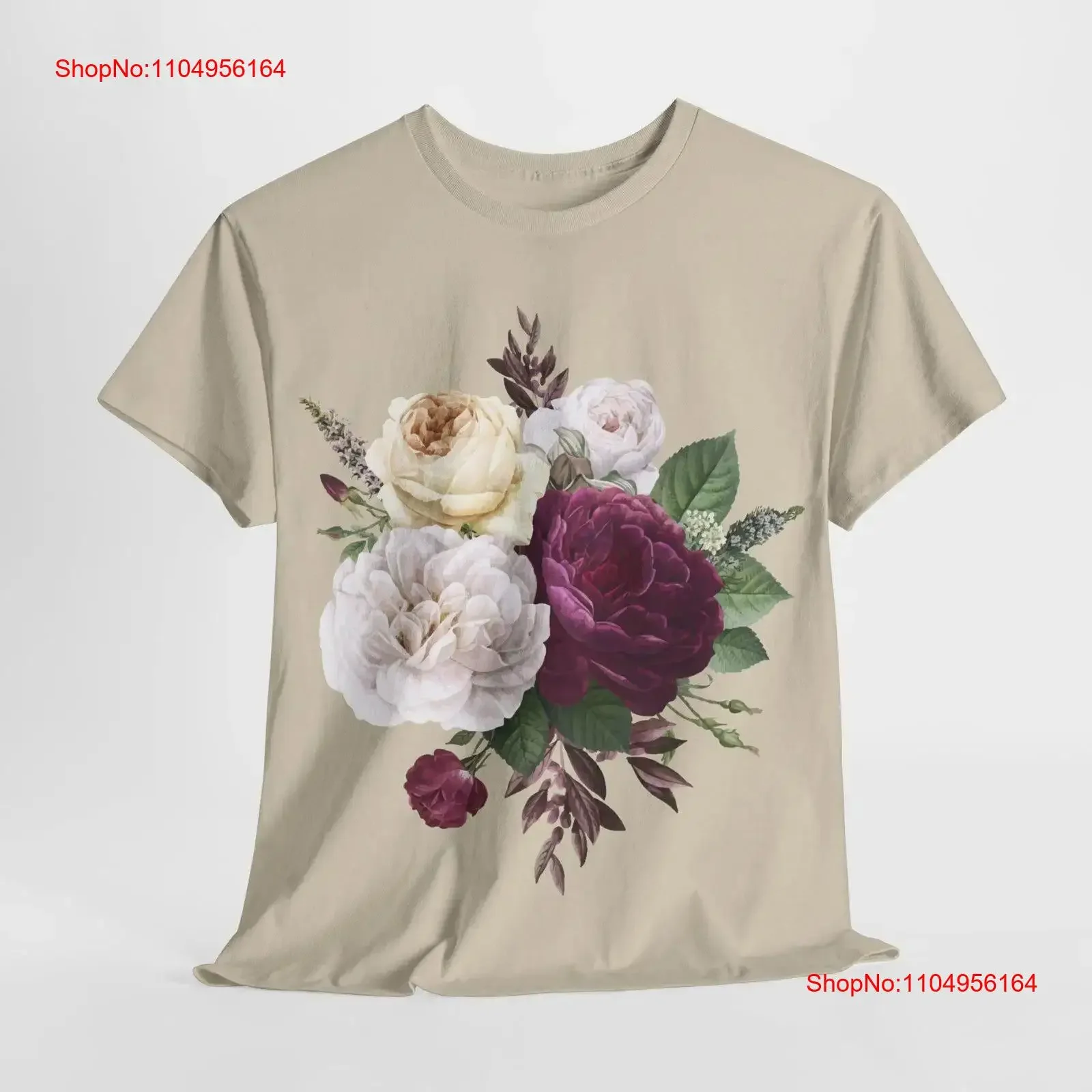 

Футболка с розой для любителей природы, идеальная женская или мужская белая, красная винтажная стираная дизайнерская одежда, универсальная графика