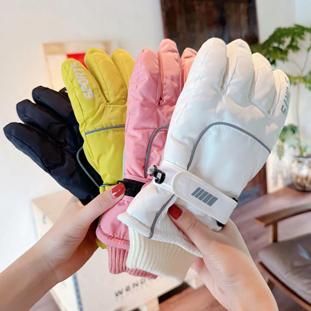 Thermal Multifunction Winter Ski Gloves Waterproof Colorful Men Mittens Thickened Touch Screen Driving Gloves Autumn