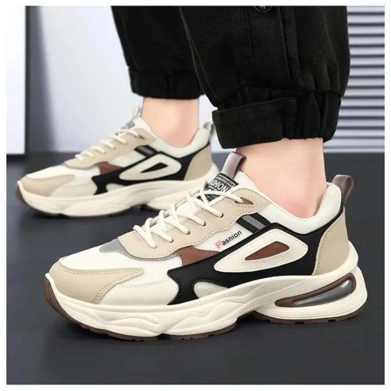 

Fashion 2025 Trendy Sneakers for Men Shoes Summer Outdoor Wear-Resistant Casual Sports Skateboard Shoes Breathable