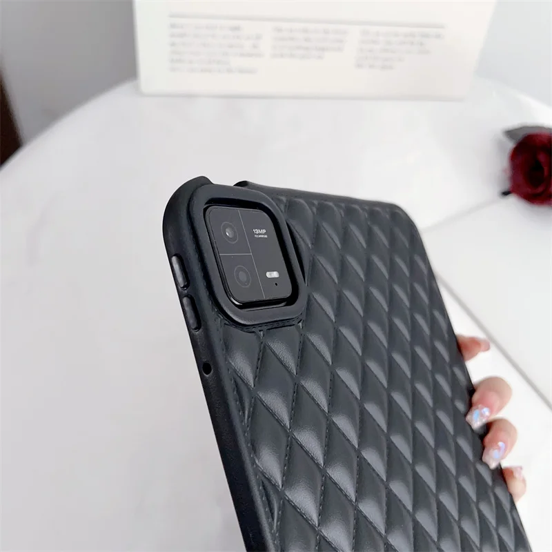 Luxury Rhombus Pattern Case For Funda Xiaomi Pad 6 11 inch Case For mi pad 5 6 Pro Case Redmi SE 2023 Slim Soft Cover Fashion