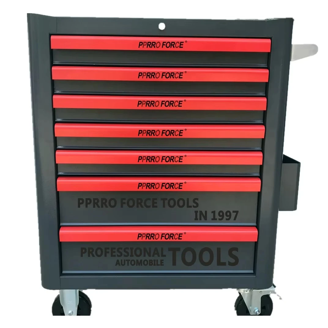 

New Design Combination Handle Workbenches Heavy Duty Rolling Tool Chest with 7 Drawers Powder Coating Finish Tool Storage