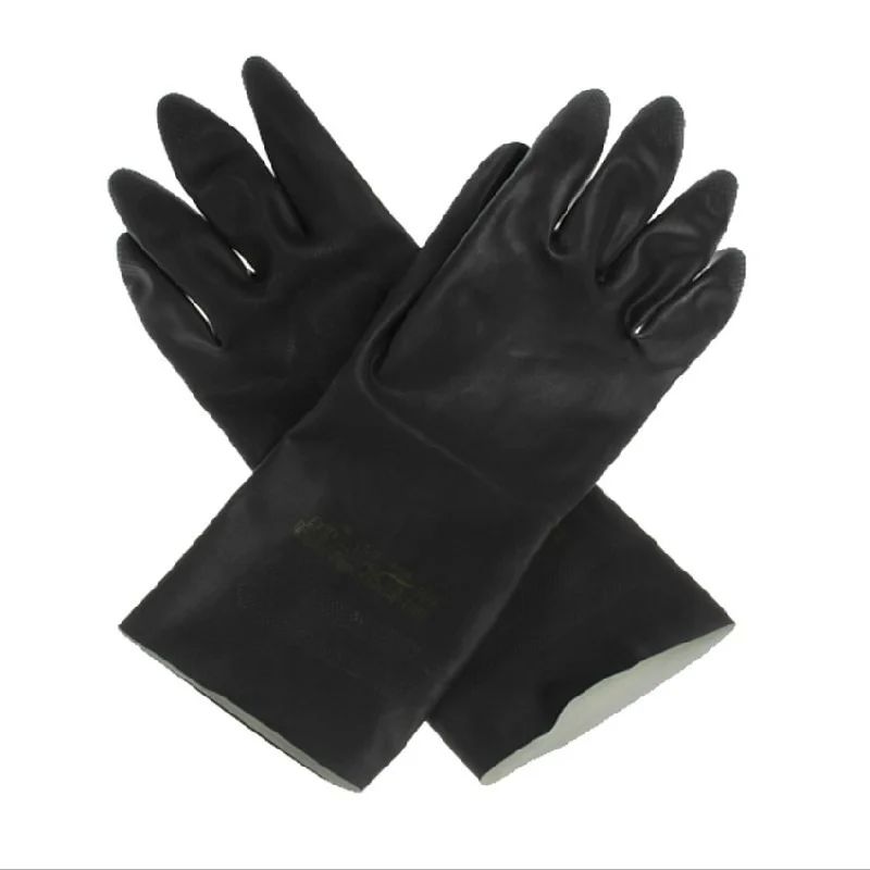 Heavy Duty Rubber Gloves Acid Alkali Resistant Chemical Gauntlet Garden Digging Labor Insurance Gloves Protective Gloves