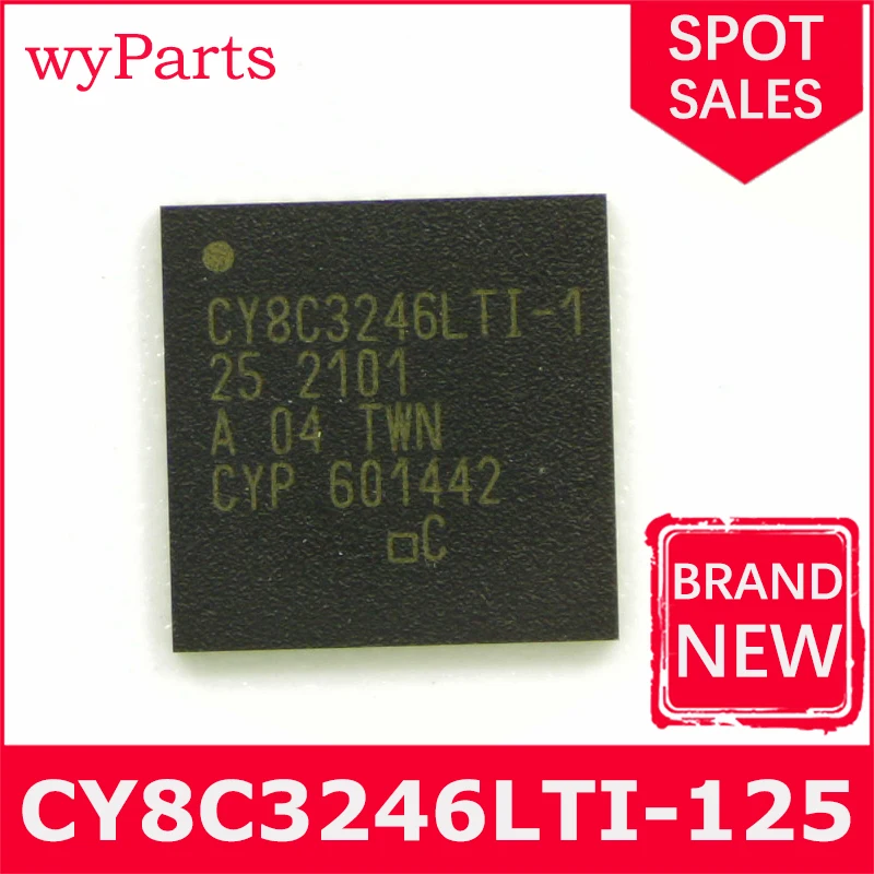 แฟลช48QFN 64KB IC MCU 8BIT CY8C3246LTI-125T 1ชิ้น/ล็อต CY8C3246LTI-125ใหม่เอี่ยม