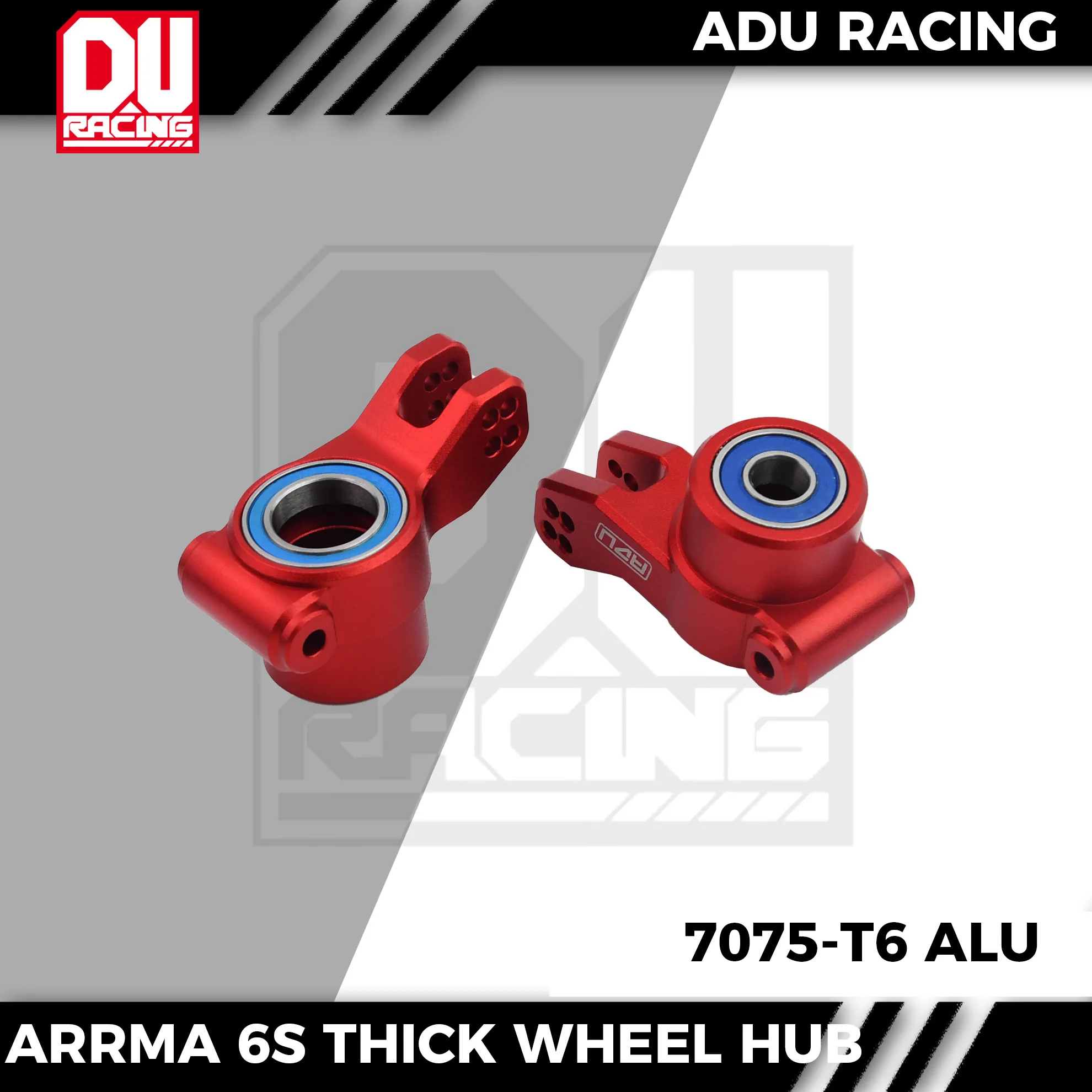 ADU Racing HUB REAR CNC 7075 T6 ALUMINUM FOR ARRMA 6S KRATON OUTCAST BIGROCK V6