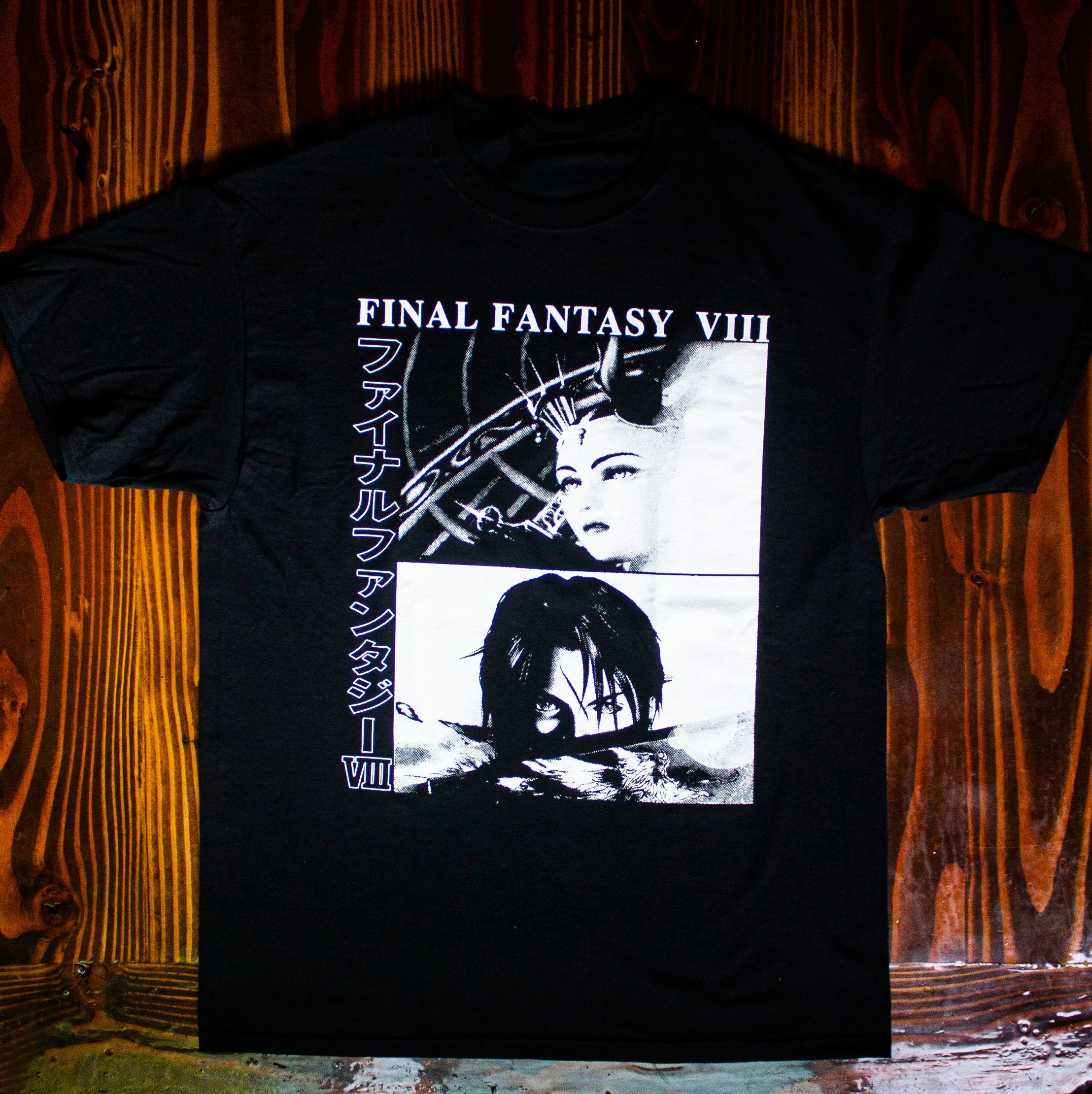 Final Fantasy VIII Squall and Rinoa Vintage Graphic T-Shirt Cotton Men Women Streetwear Tee