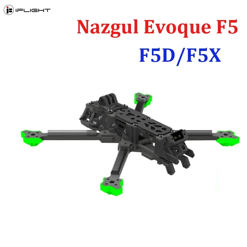 Iflight Nazgul Evoque F5 V2, zestaw ramy Fpv F5d / F5x Hd 5-calowa rama, ramię 6 mm do wyścigów Fpv, dron wyścigowy Rc