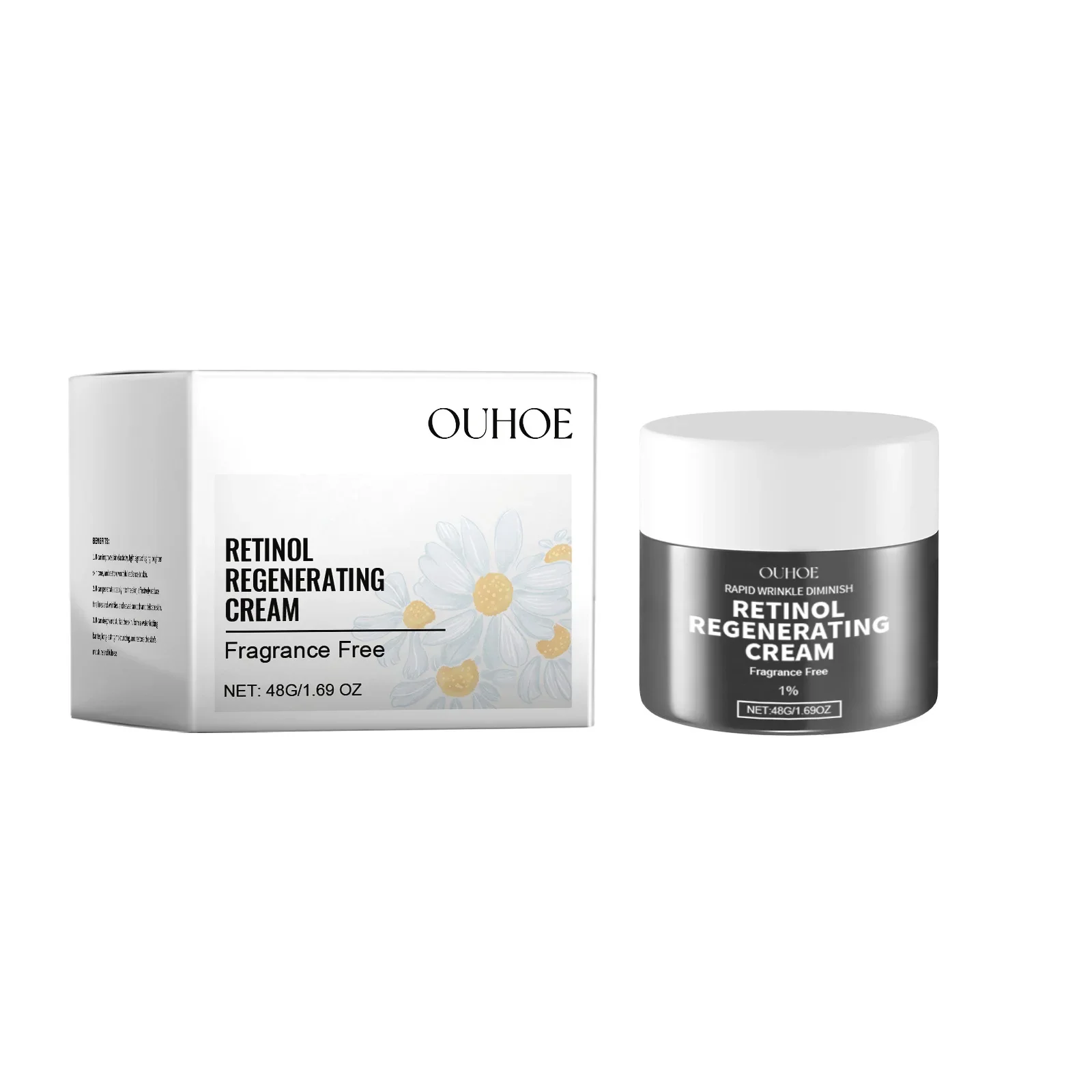 Retinol Cream Enhances Skin Elasticity Moisturizing Hydrating Nourishing Delicating Skin Care Cream Fades Fine Lines Wrinkles