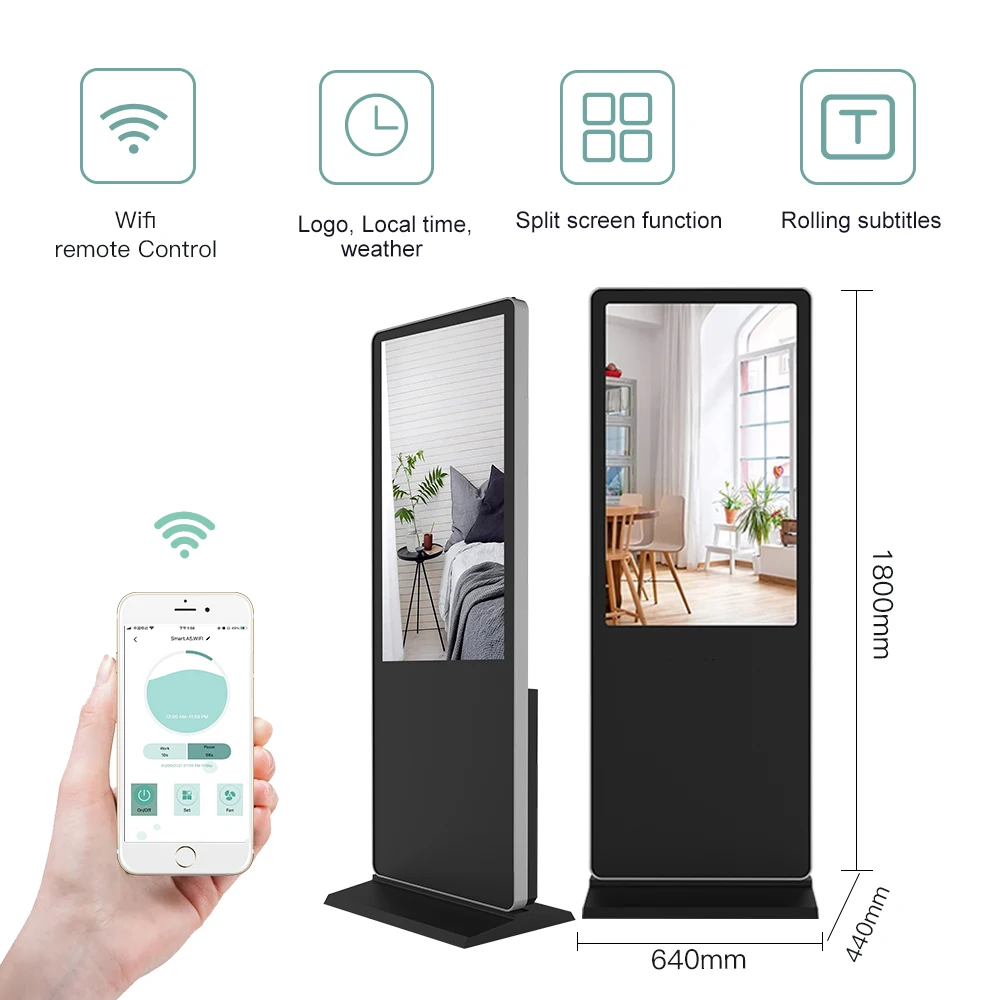 China Best sell LCD display WIFI controlled advertising machine with scent function