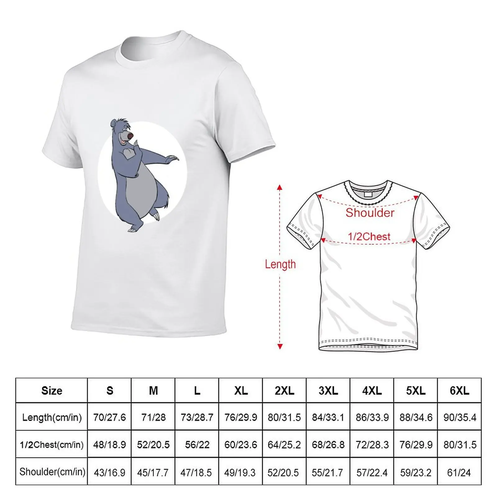 Baloo T-Shirt t shirt man luxury anime t shirts oversize T-Shirt