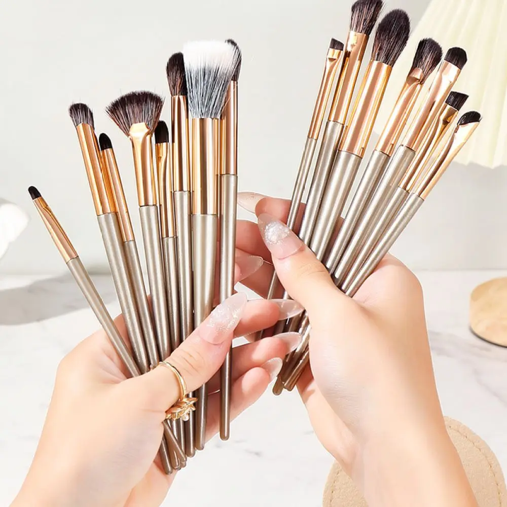 Versatile Cosmetic Brush Kit Soft Synthetic Hair Foundation Eyeshadow Blush Highlighter Face Powder Beauty Applicator Tool