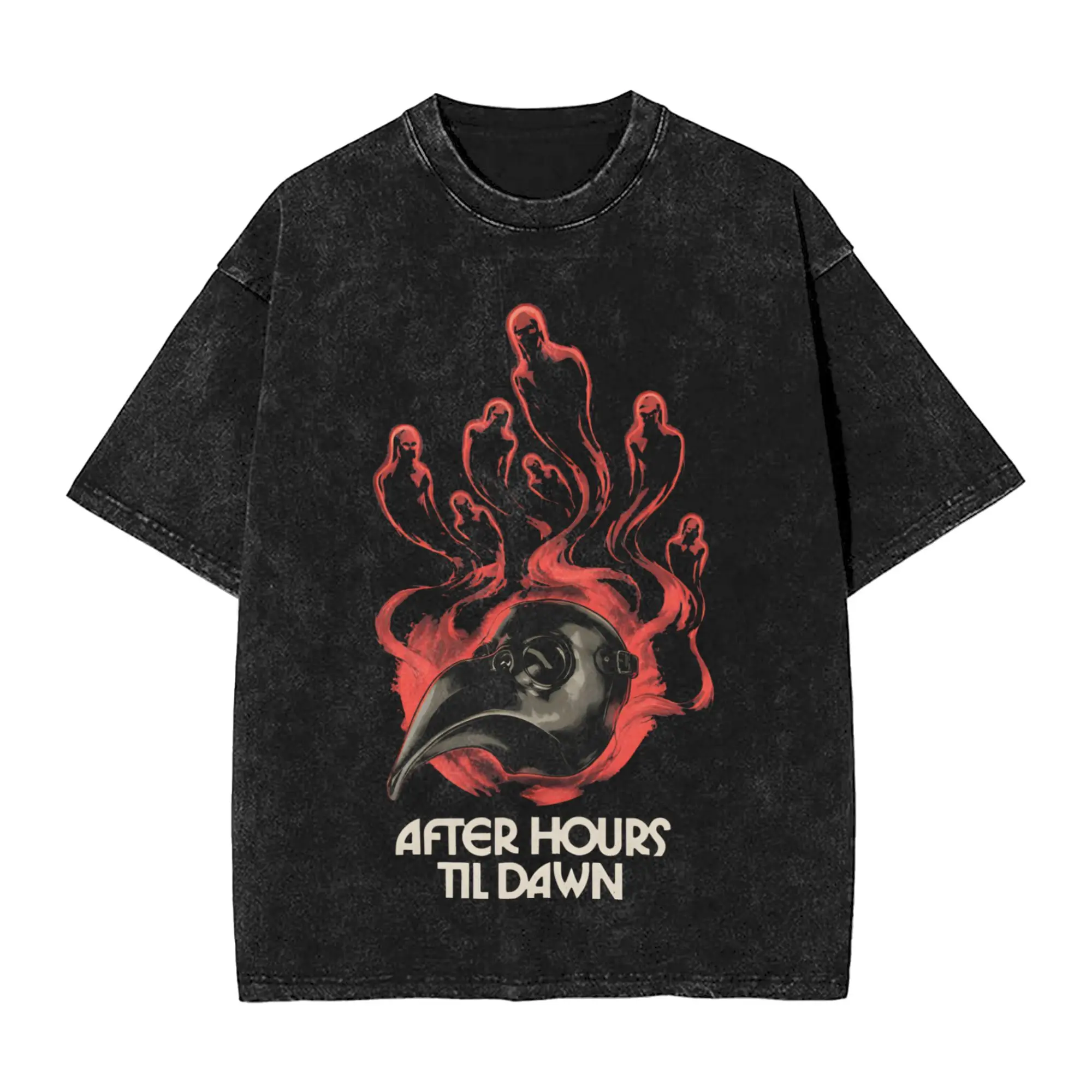 Harajuku Washed Shirts After Hours Til Dawn 2026 xo the weeknds Accessories Retro T Shirt High Street  Streetwear Short Sleeve