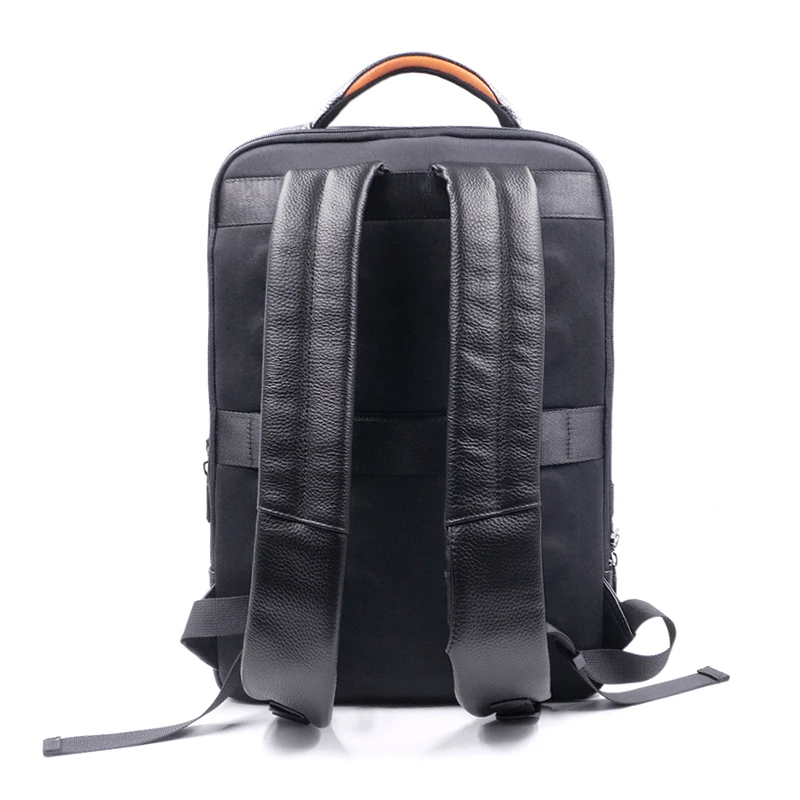 Fingerprint Lock Security  Men Backpack USB Leather Business Laptop Backpack Anti theft Travel Bag Pack Leather School Backpacks