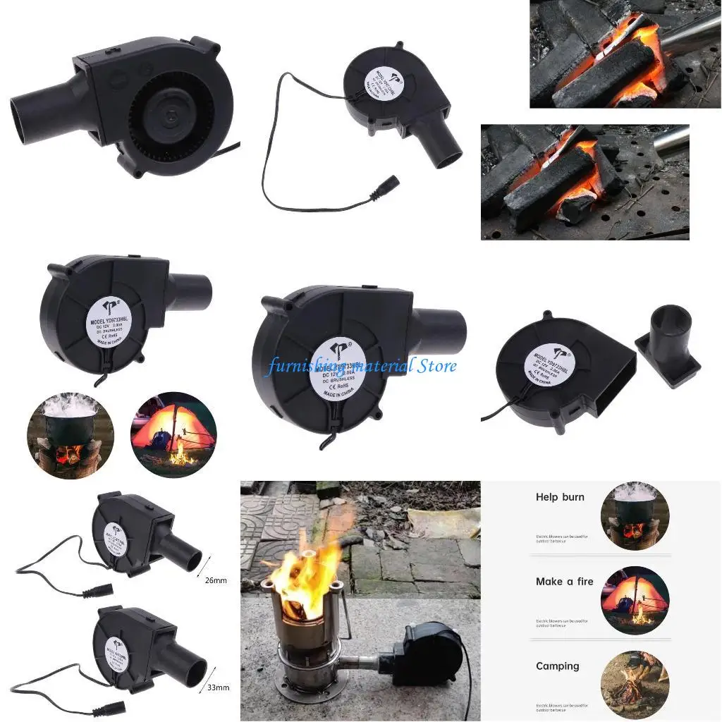 

Y5GD BBQ FAN PRINE PUST BURCEAL BURCOAL SHARCOAL FERTER 12V 2A Деревянный вентиляторы Высокий воздух вентиляторы об / мин
