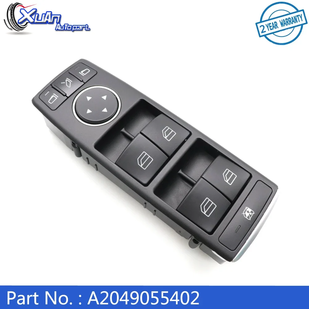 

XUAN Power Window Control Master Switch A2049055402 For Mercedes-Benz W212 E-Class W204 C-Class C250 C300 C350 E350 E400 A207