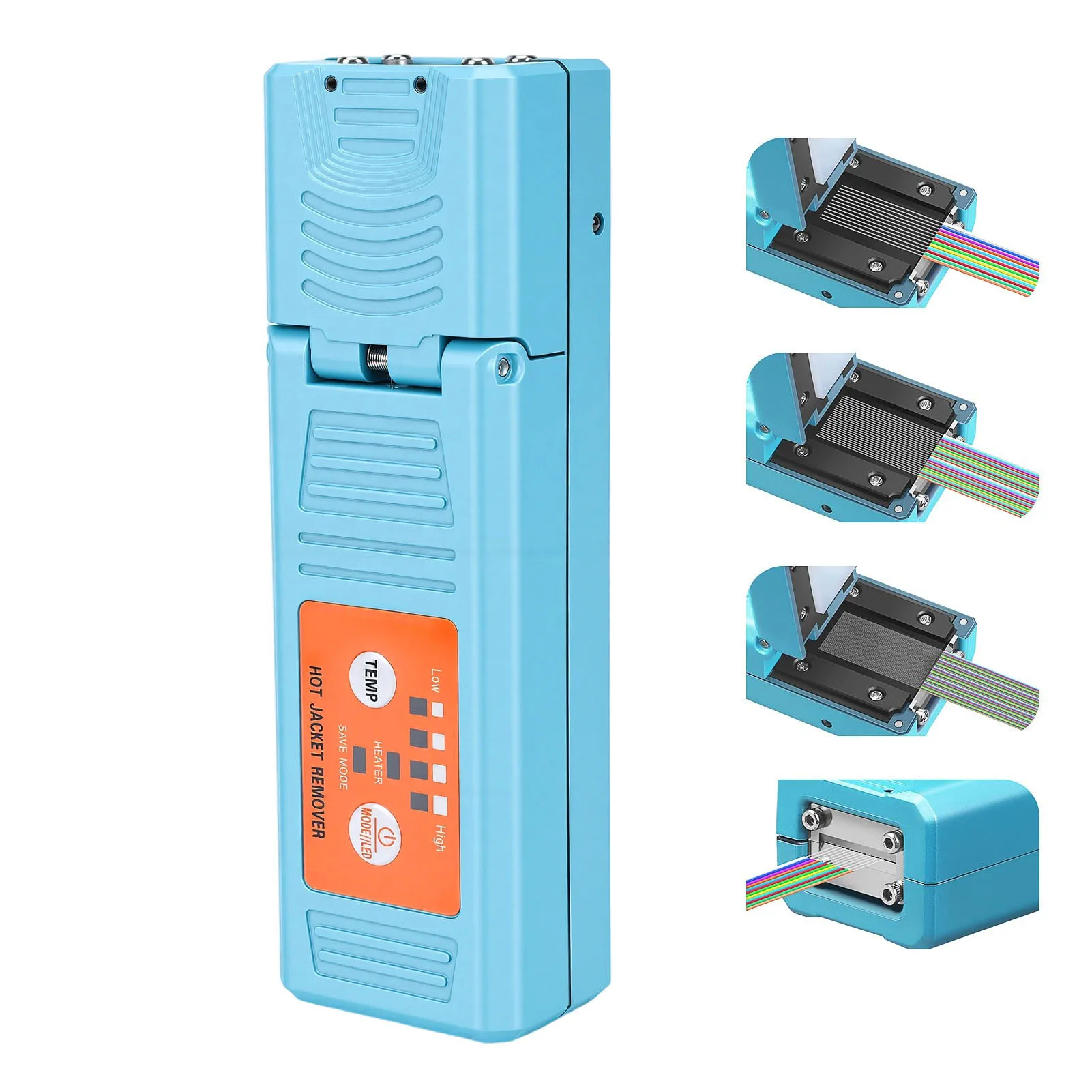 

Fiber Optic Thermal Stripper 8 Temperature Levels Auto Heating Optical Fiber Stripping Tool for 1-48 Cores Fibers