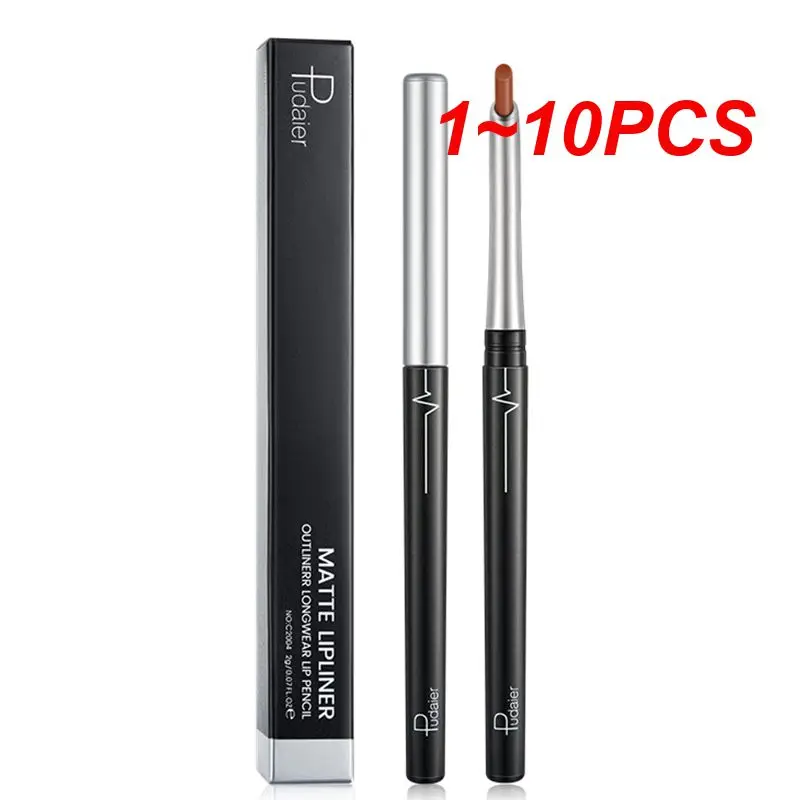 1 ~ 10PCS Pudaier Durable Matte Lip Liner Pen impermeabile facile da indossare idratante Lip Cosmetic Makeup prodotti 2018 più venduti