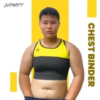 Jersey, carpeta de pecho, ropa deportiva de secado rápido, carpeta de pecho, Top, chaleco corto, corsés, vendaje completo, soportes de talla grande