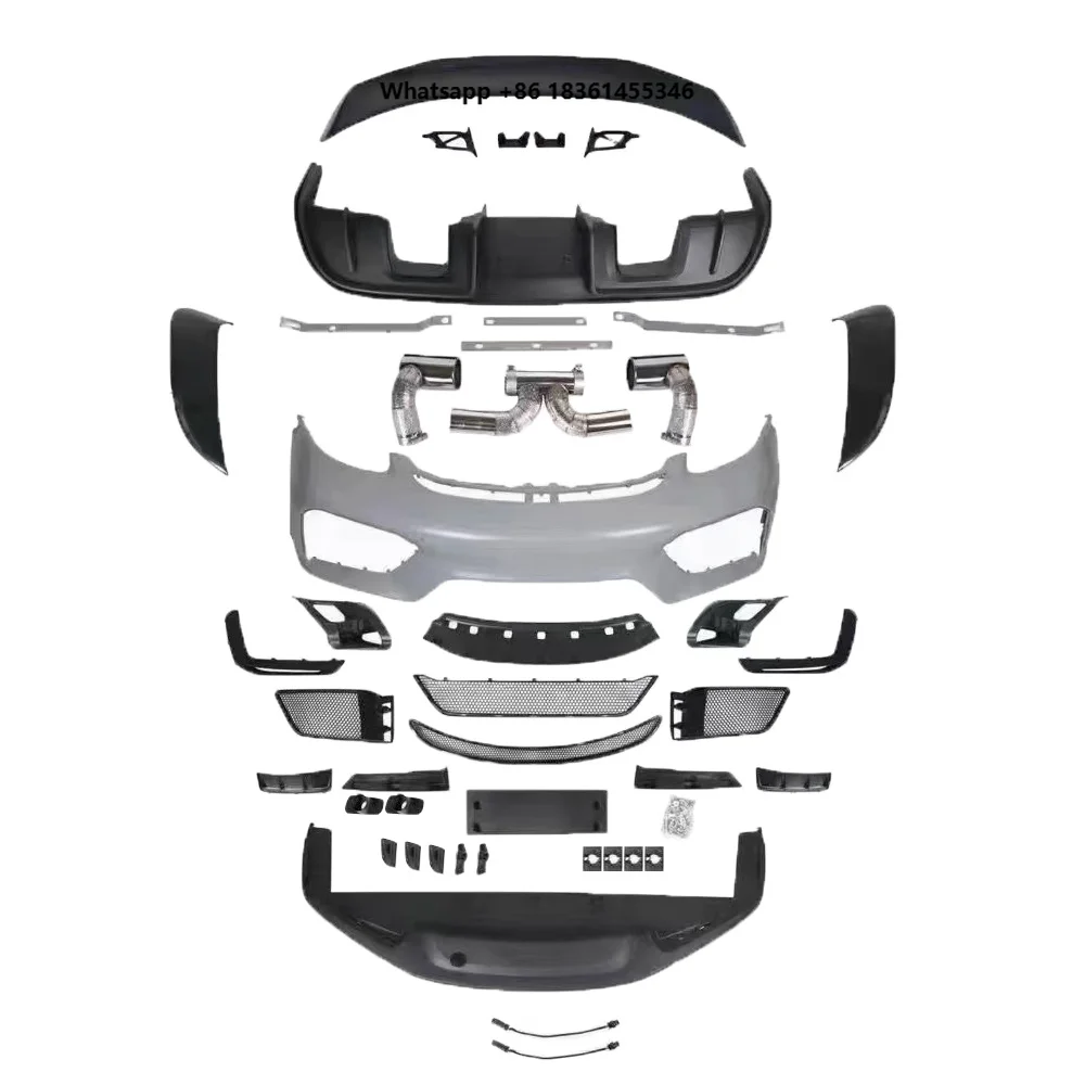 

For 718 Cayman Boxster Upgraded GT4 Style Plastic PP Carbon Fiber Body Kit