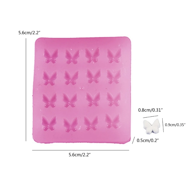 Zb91 molde decoração bolo silicone, para decoração borboleta, fabricação jóias, argila polímero, moldes