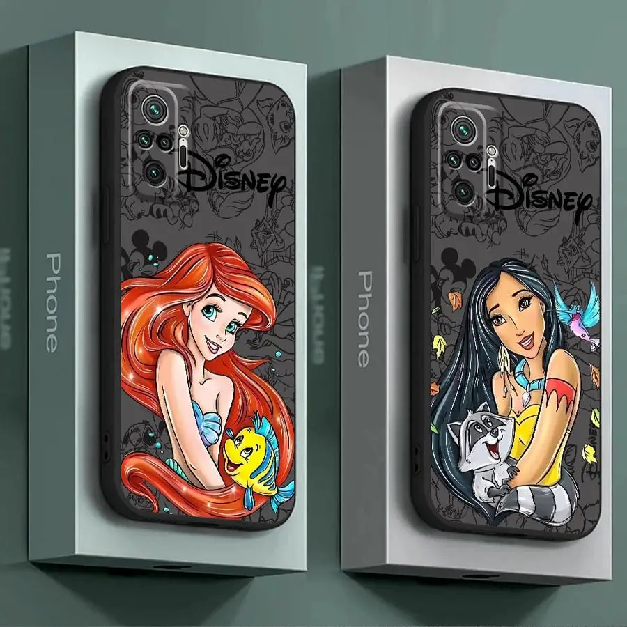 Disney Princess Phone Case for Redmi Note 7 8 Pro 8T 9 Pro 9S 10 4G 5G 10 11S 10 11 12 13Pro 10Lite 12 13ProPlus5G 12 13 4G 5G