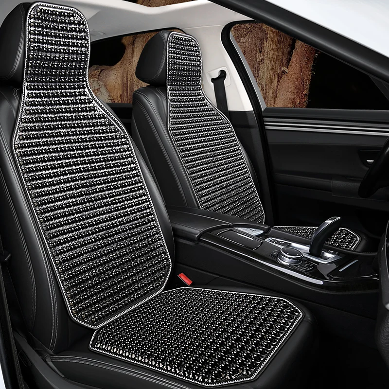 

Summer Car Seat Cushion Cooling Pad Ventilated Wooden Bead 3D Breathable Four-Seasons Universal Truck Seat Cushion