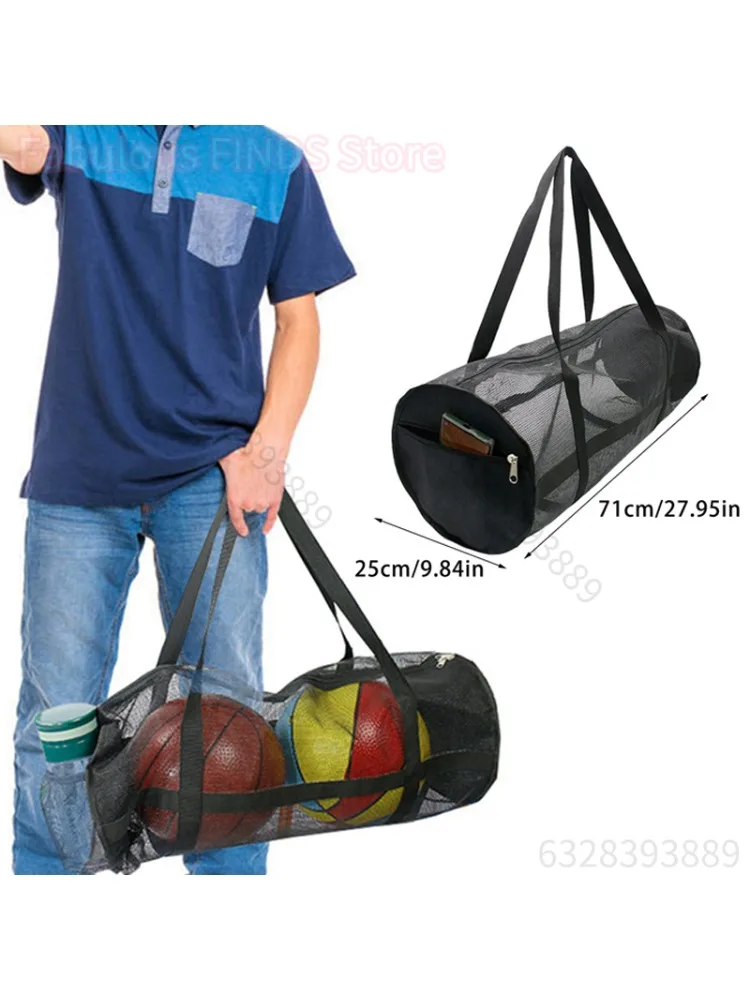 Sac de transport de coussin de Yoga, sac de volley-ball de basket-ball, sac de rangement de sport et de Fitness, sac de sport léger en maille pour Pilates et musculation