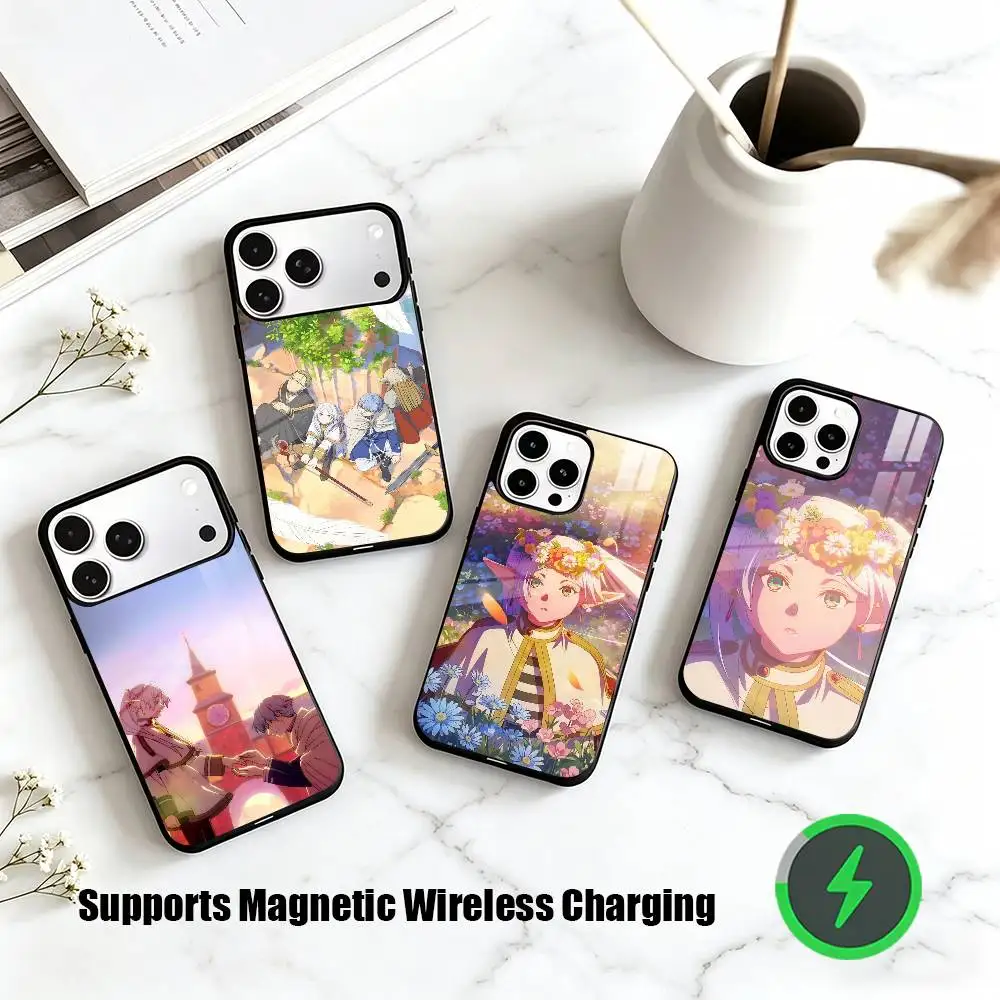 

F-Frieren Sousou no Frieren Phone Case For iPhone17,16,15,14,13,12,11 Plus,Pro Supports Magnetic Wireless Charging