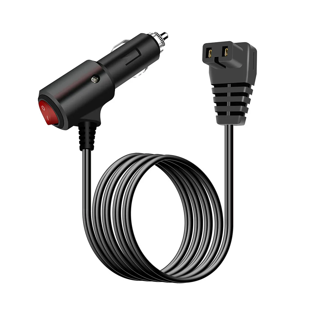 12V 24V Power Cable Car Cooler Power Cord Outdoor Activities 16AWG Cable 300CM Length Compatible With Portable Units