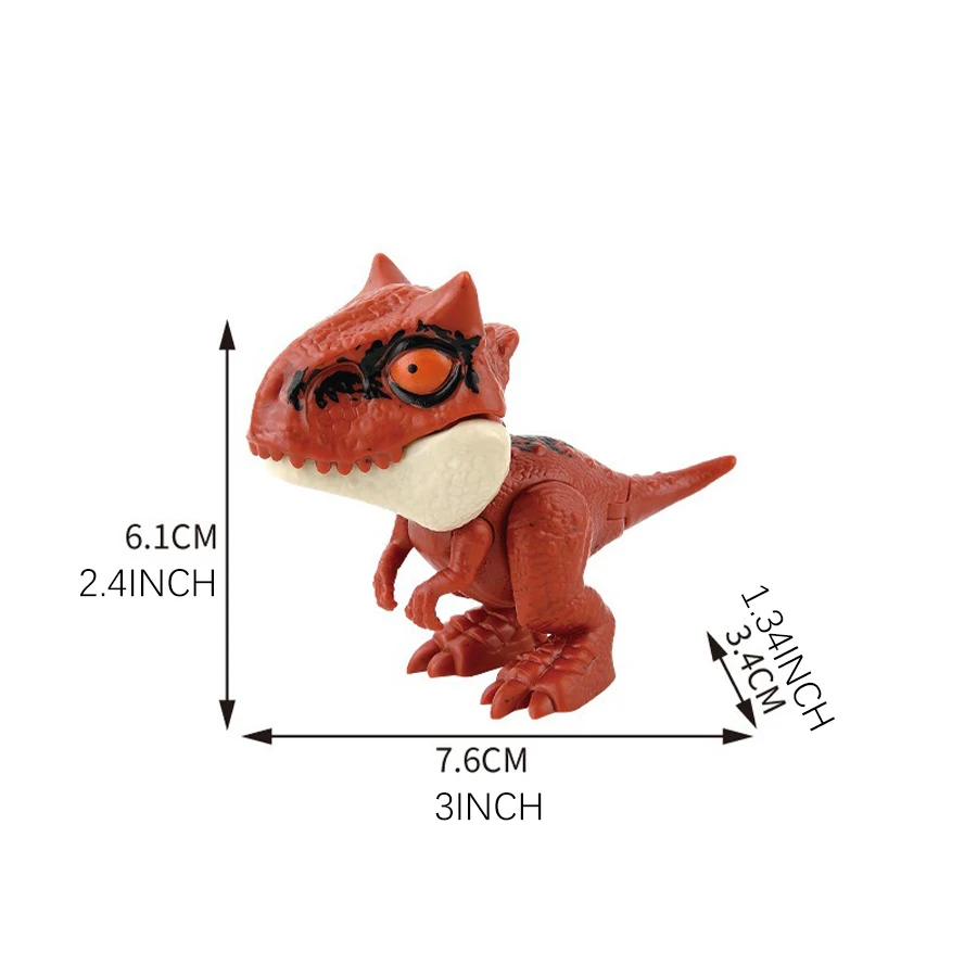 5-20PCS Dinosaur Bite Finger Toy, Simulated Tyrannosaurus Rex Dinosaur Bite Finger Toy, Multi-jointed Moving Dinosaur Figures