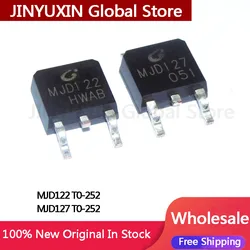 20Pcs MJD127 MJD122 Darlington transistor 8A 100V SMT TO-252 IC Chip Wholesale