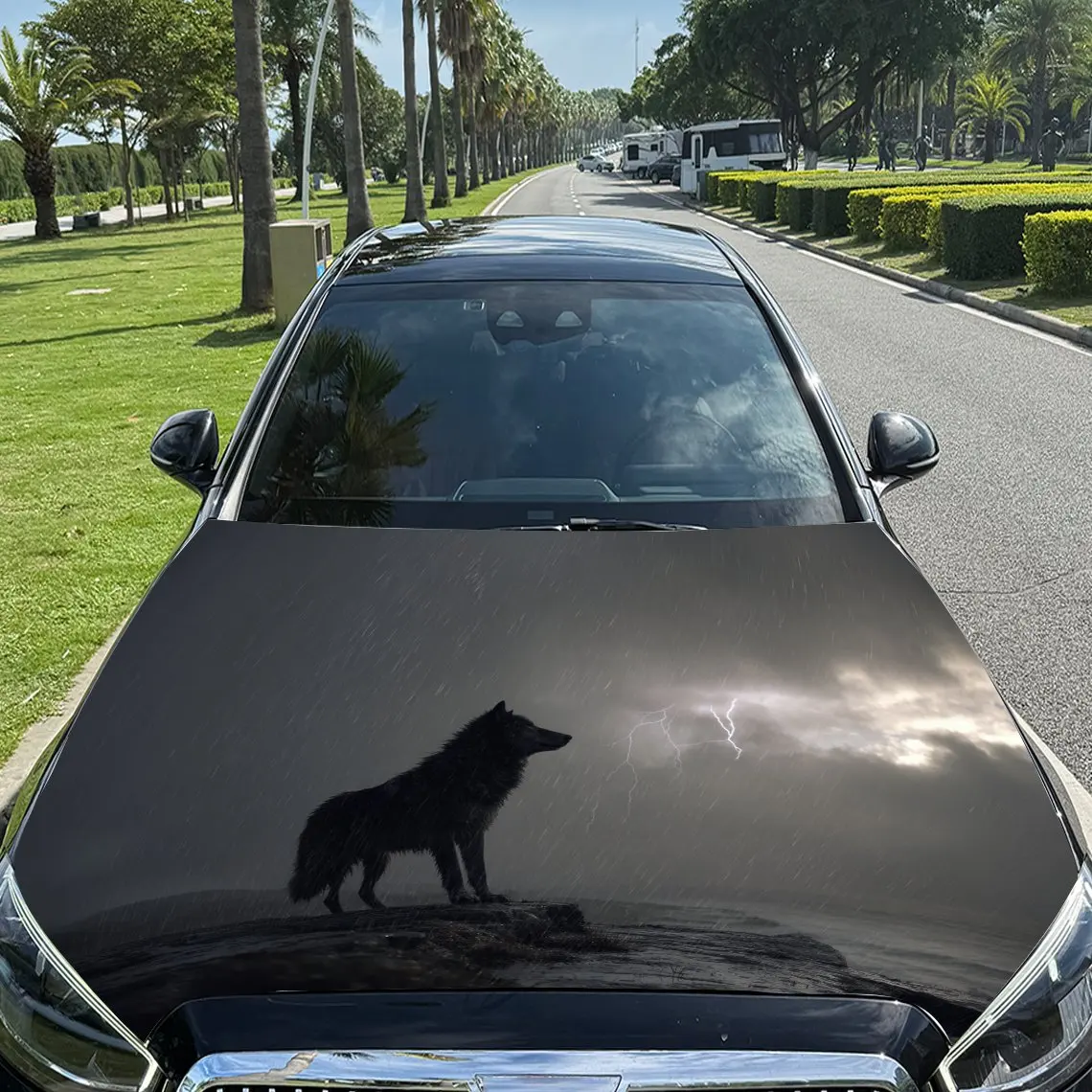 

Наклейки на капот автомобиля Black Lone Wolf, наклейки для украшения автомобиля, наклейки для внедорожников и грузовиков, автозапчасти, высококачественные подарки для любителей автомобилей