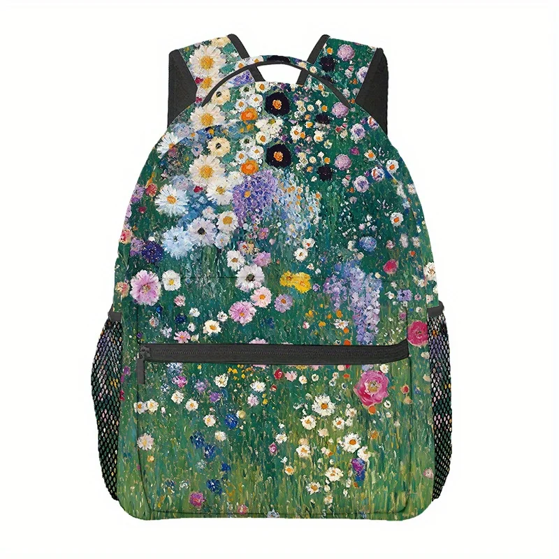 Spring Meadow and Wildflowers Backpacks Travel Hiking Backpacks Computer Backpacks Comfortable and Lightweight Suitable