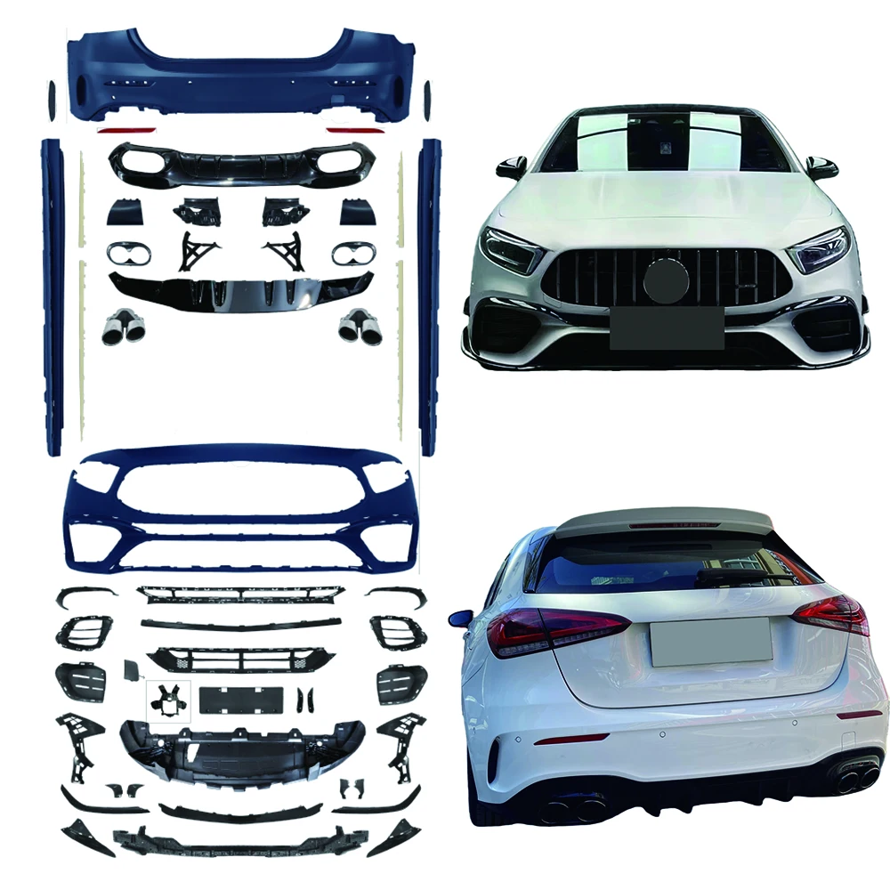 High-end Body Kit CustomizationFor A-Class W177 Hatchback Pre-Facelift 2019-2025 45 Style Body KitPremium Customized Body Kits