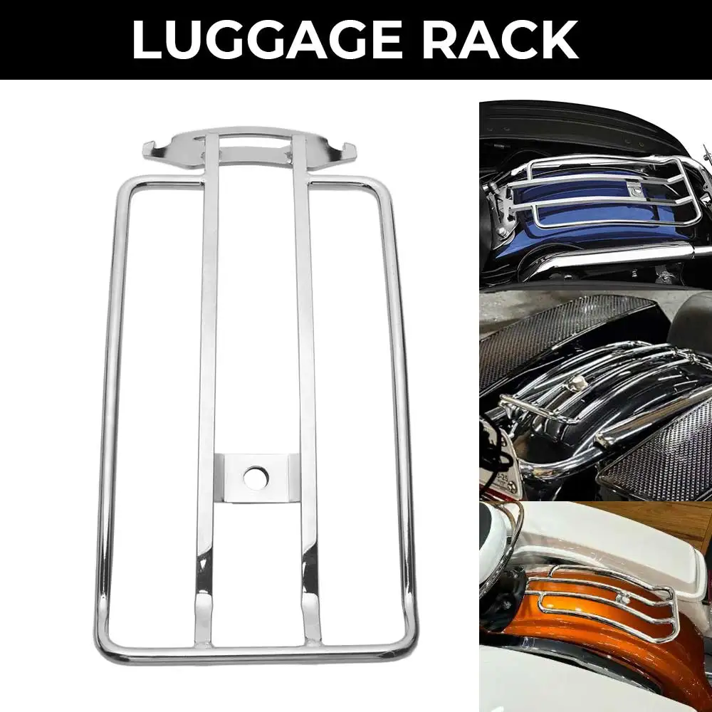 Rear Luggage Rack Carrier Solo Seat Heavy Duty Metal Motorcycle For Harley Davidson Road King Classic Injected-FLHRC 1998-2006