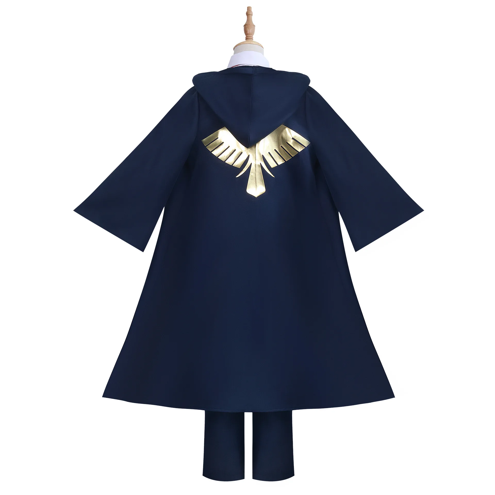 Anime Mashle Cosplay Costume Mashle Magic and Muscles Blue Trench Coat Kids Adult Full Set Halloween Carnival Role Play for Men