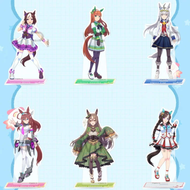 15Cm Acrylic Standees for Pretty Derby Special Week Silence Suzuka Anime Character Peripheral Standing Desktop Decorative Gifts