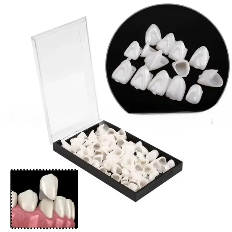 1pcs Newest Front Teeth Temporary Crown, Fake Teeth, 60/90Pcs/Box for Oral Care Porcelain Veneers and Dental Patches