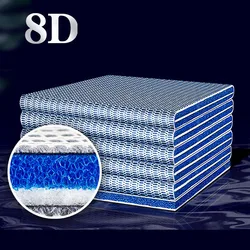 Aquarium 8D Sponge Fish Pond Tank Filter Cotton Pad 8 Layers Cleaning Purifier Water Purification Accessories without Glue